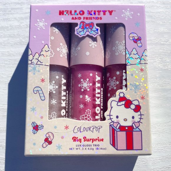 COLOURPOP HELLO KITTY BIG SURPRISE LUX GLOSS KIT - Picture 1 of 2